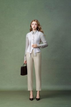 Alternative view of Beige Tailored Trousers