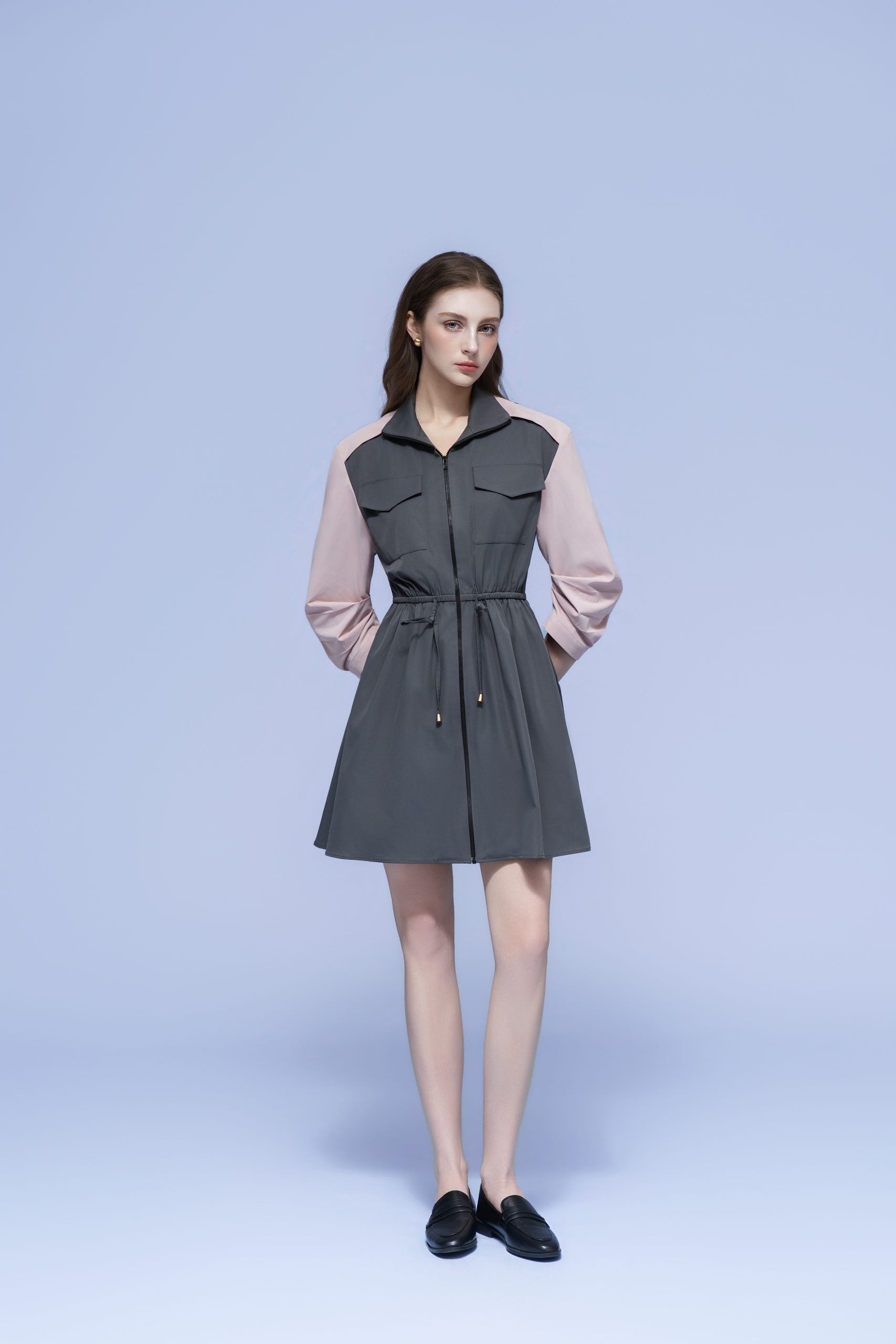 ZIP-UP UTILITY DRESS