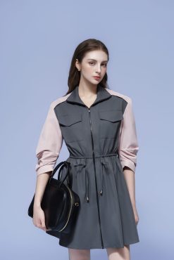 Alternative view of ZIP-UP UTILITY DRESS
