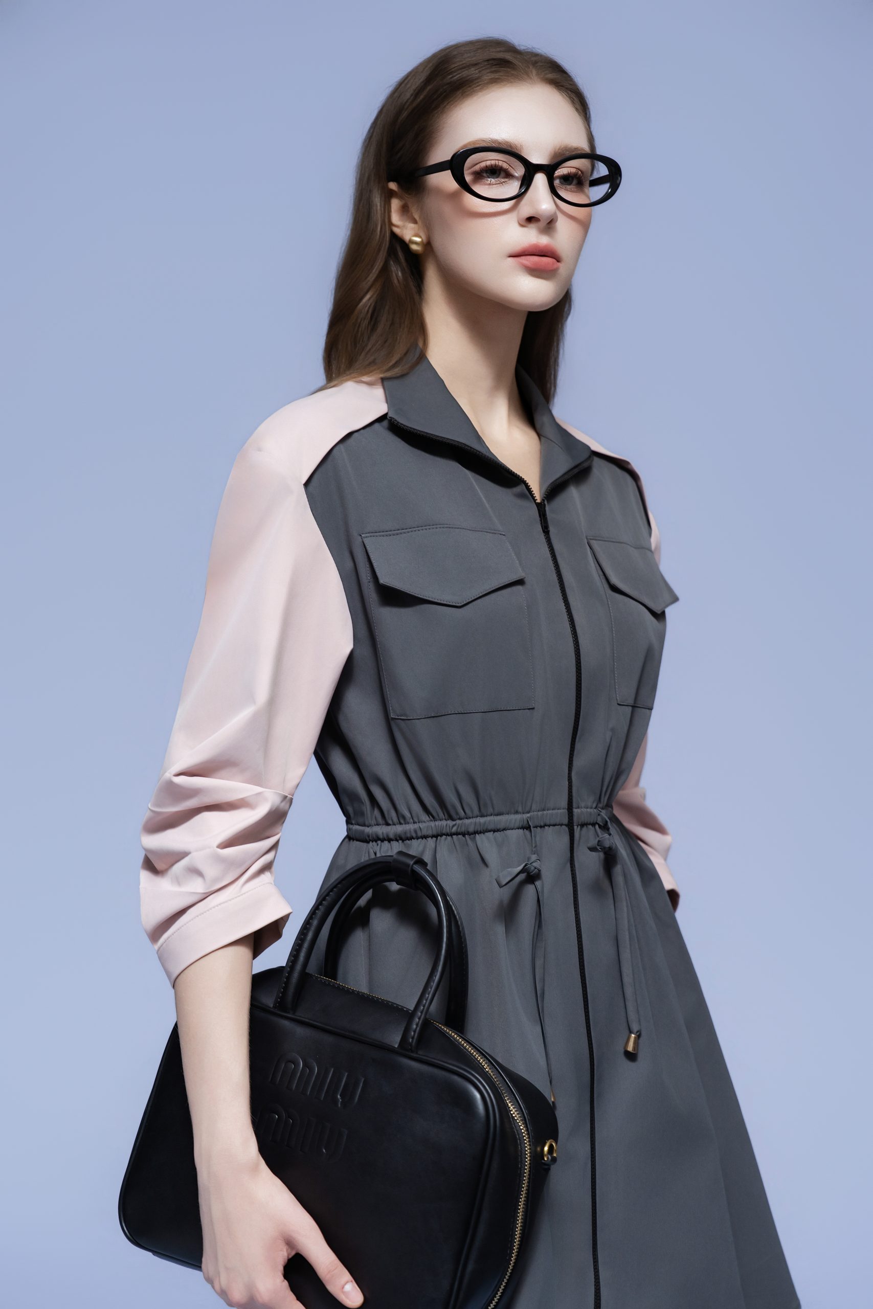 ZIP-UP UTILITY DRESS - Ảnh 3