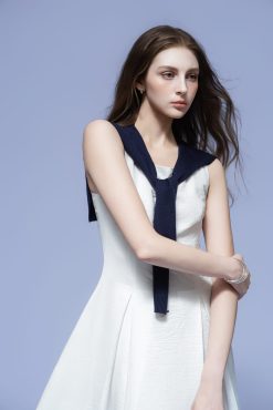 Alternative view of SAILOR COLLAR MAXI DRESS